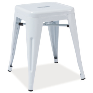 Smartshop Kovový taburet - stolek SPOT bílá