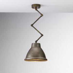 Il Fanale Loft, industriální závěsné svítidlo ze železa s klouby, 1x77W, prům. 30cm