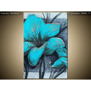 Tištěný obraz Nádherné modré Vlčí máky 2458A_1S (Různé varianty)
