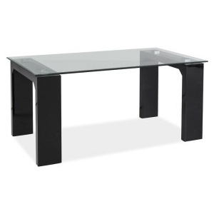 Orfa Skleněný konferenční stolek SCARLET černý