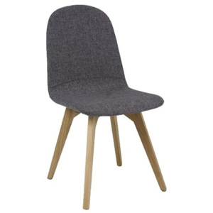 Smartshop Jídelní čalouněná židle ARES, šedá/dub