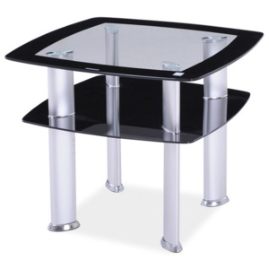Smartshop Konferenční stolek DARIA D, sklo/černá
