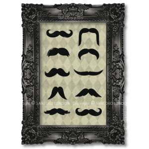 Santoro papírový rámeček na fotky Moustaches