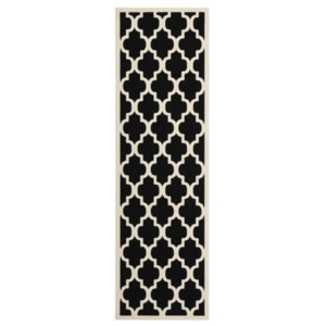 Černý koberec Kayoom Maroc 2087, 80 x 150 cm