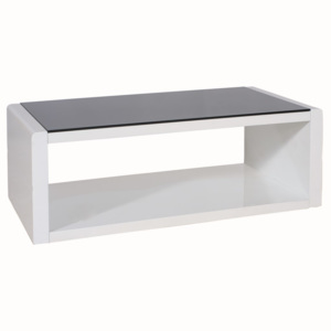 Smartshop Konferenční stolek MERY, sklo/bílá