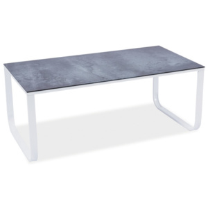 Smartshop Konferenční stolek TAXI II šedý kámen/bílá