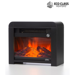 Elektrický slídový krb Eco Class Heaters EF 1200 w (černý)