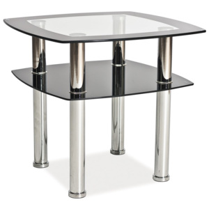 Smartshop Konferenční stolek RAVA D, kov/sklo