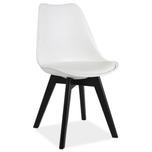 Smartshop Jídelní židle KRIS II, bílá/černá