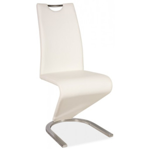 Jídelní čalouněná židle H-090 bílá