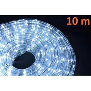 LED světelný kabel 10 m - studená bílá, 240 diod