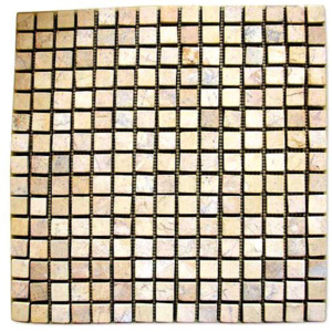 Mramorová mozaika DIVERO krémová 30 x 30 cm 1 ks