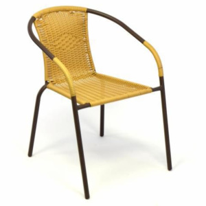 Zahradní bistro židle - stohovatelná, béžová
