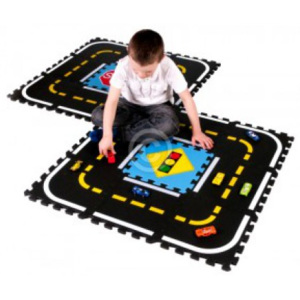 Softfloor Dětský koberec puzzle dráha