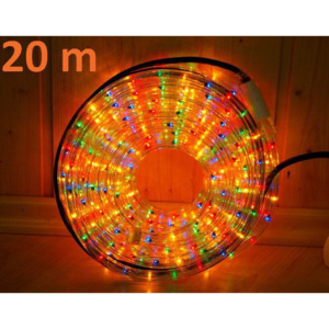 Světelný kabel 20 m - barevný, 720 minižárovek