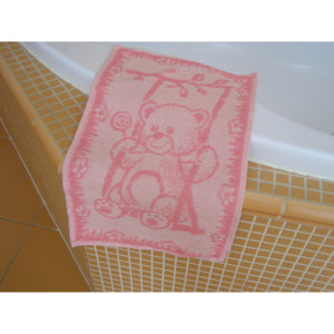 Brotex Dětský froté ručník 50x30cm Medvídek růžový