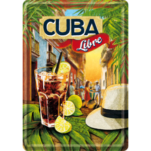 Nostalgic Art Plechová cedule Cuba Libre Rozměry: 10x14cm pohlednice
