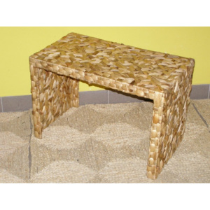 Ratan stolek - vodní hyacint | Varianta: stolek střední VxŠxD: 44 cm x 37 cm x 68 cm
