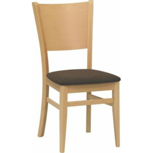 Židle COMFORT | Odstín: olše,Sedák: koženka focus beige