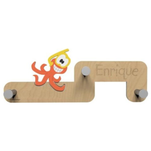 Dětský designový nástěnný věšák CalleaDesign chobotnice 55cm