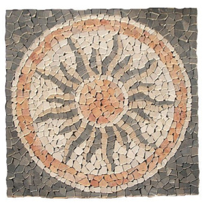 Mramorová mozaika - motiv slunce obklady 1m2