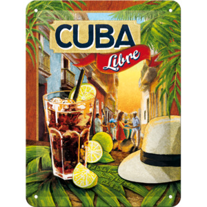 Nostalgic Art Plechová cedule Cuba Libre Rozměry: 30x40cm