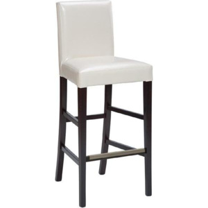 Židle ANTONY BAR | Odstín: buk,Sedák: koženka nero