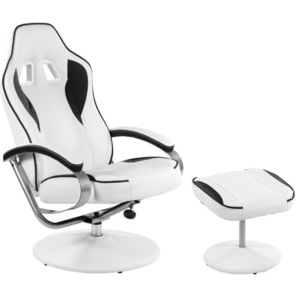 Kancelářská židle GT RELAX RACER - bílá/černá