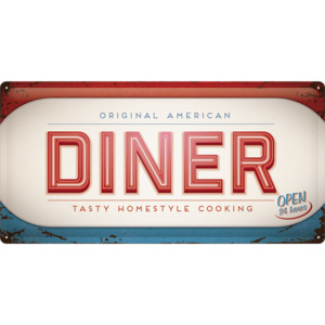 Nostalgic Art Plechová cedule Original American Diner Rozměry: 25x50cm