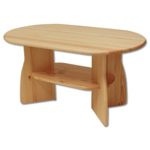 Dřevěný konferenční stolek s policí typ TS112 KN095