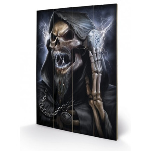 Dřevěný obraz SPIRAL - dead beats / reaper, (40 x 59 cm)