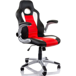 Kancelářská židle GT-Racer černá/červená/bílá