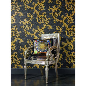 A.S. Création 96231-6 tapety na zeď Versace 2 | 0,70 x 10,05 m | šedá, zlatá vliesová tapeta na stěnu 962316