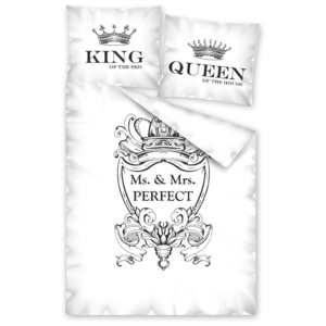 Detexpol Povlečení Bavlna LOVE - King & Queen