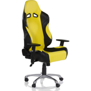 Kancelářská otočná židle RS RACER SEAT, černá/žlutá