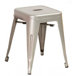 Kovový taburet - stolek SPOT aluminium