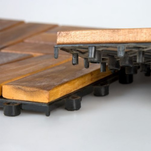 Dřevěná podlahová dlaždice Garth 1 ks 30 x 30 x 2,4 cm akát