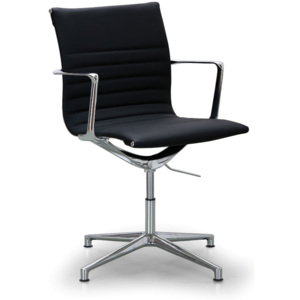 Kožená konferenční židle EXCLUSIVE II, černá