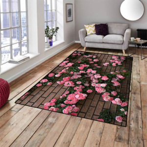 BIGA wall moderní koberec, růžový Velikost: 90x140