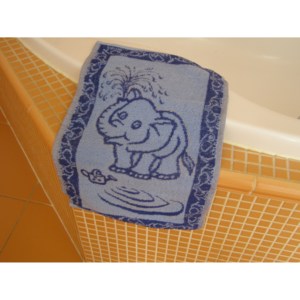 Brotex Dětský froté ručník 50x30cm Slůně modré