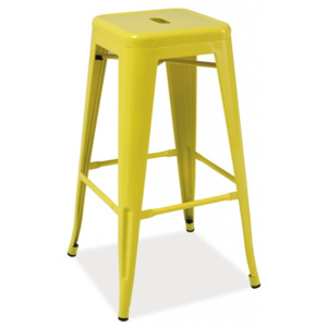 D4L Barová kovová židle OTORO žlutá