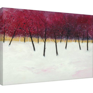 Obraz na plátně Stuart Roy - Red Trees on White, (80 x 60 cm)