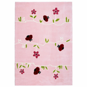 Happy Rugs Dětský koberec květiny a berušky, 120x180 cm