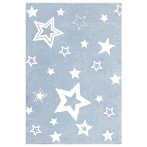 Happy Rugs Dětský koberec modrý s bílými hvězdami, 100x160 cm