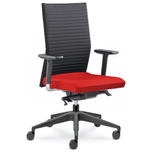 LD seating Element 430-SYS - Kancelářská židle - černá/červená
