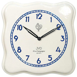 Nástěnné keramické hodiny JVD quartz TS2615.2 francouzského vzhledu