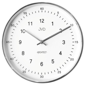 Kovové nástěnné hodiny JVD -Architect- HT080.1 (dva ciferníky)