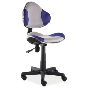 Q-G2 kancelářská židle, modrá/šedá