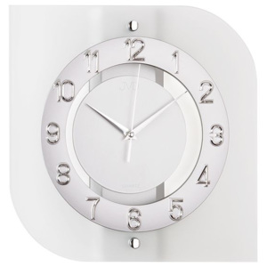 Skleněné moderní nástěnné hodiny JVD quartz N29038