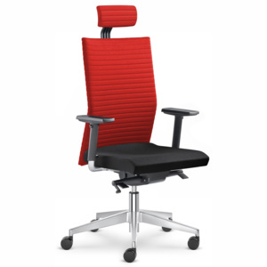 LD seating Element 435-SYS-F40-N6 - Kancelářská židle - červená/černá